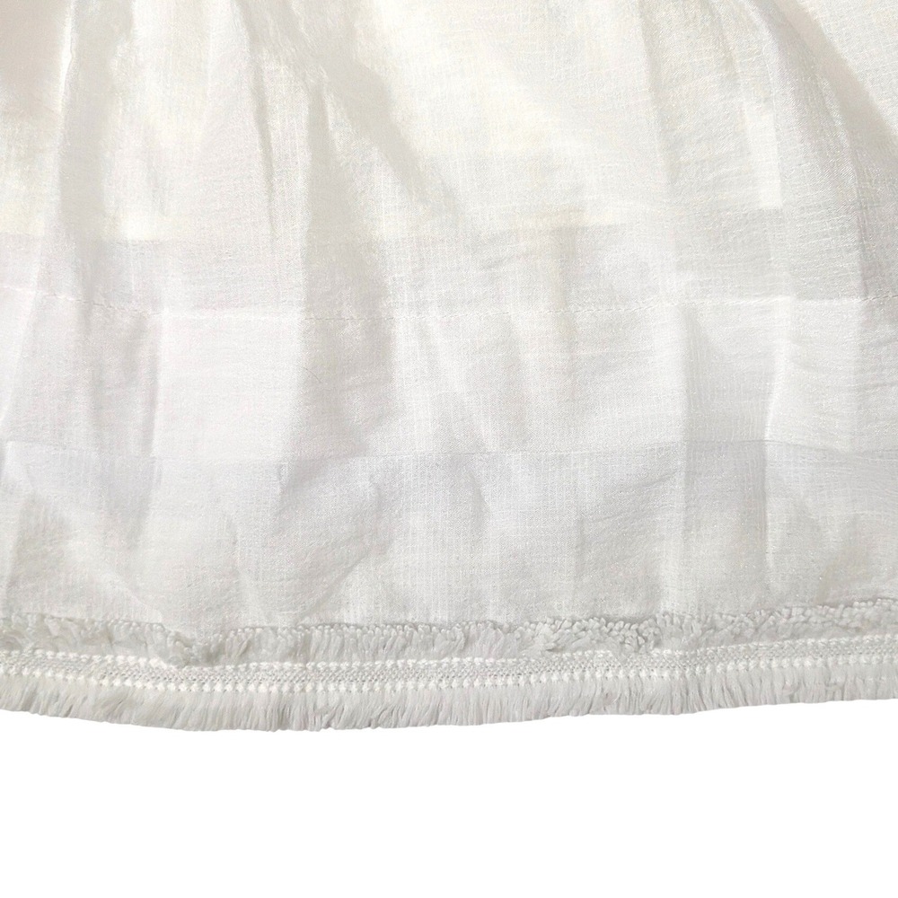 Labelrail x Collyer Twins White Tiered Boho Mini Dress Size 10 - Picture 12 of 16